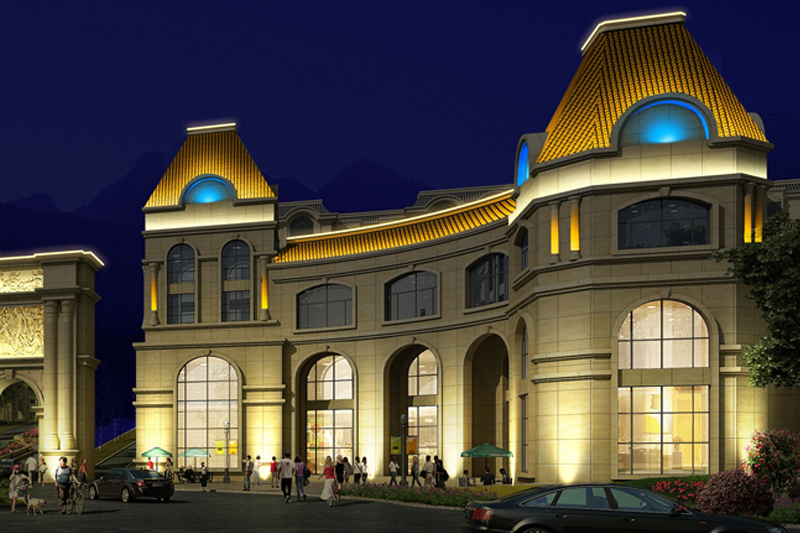 凱華陽(yáng)光城樓體亮化2