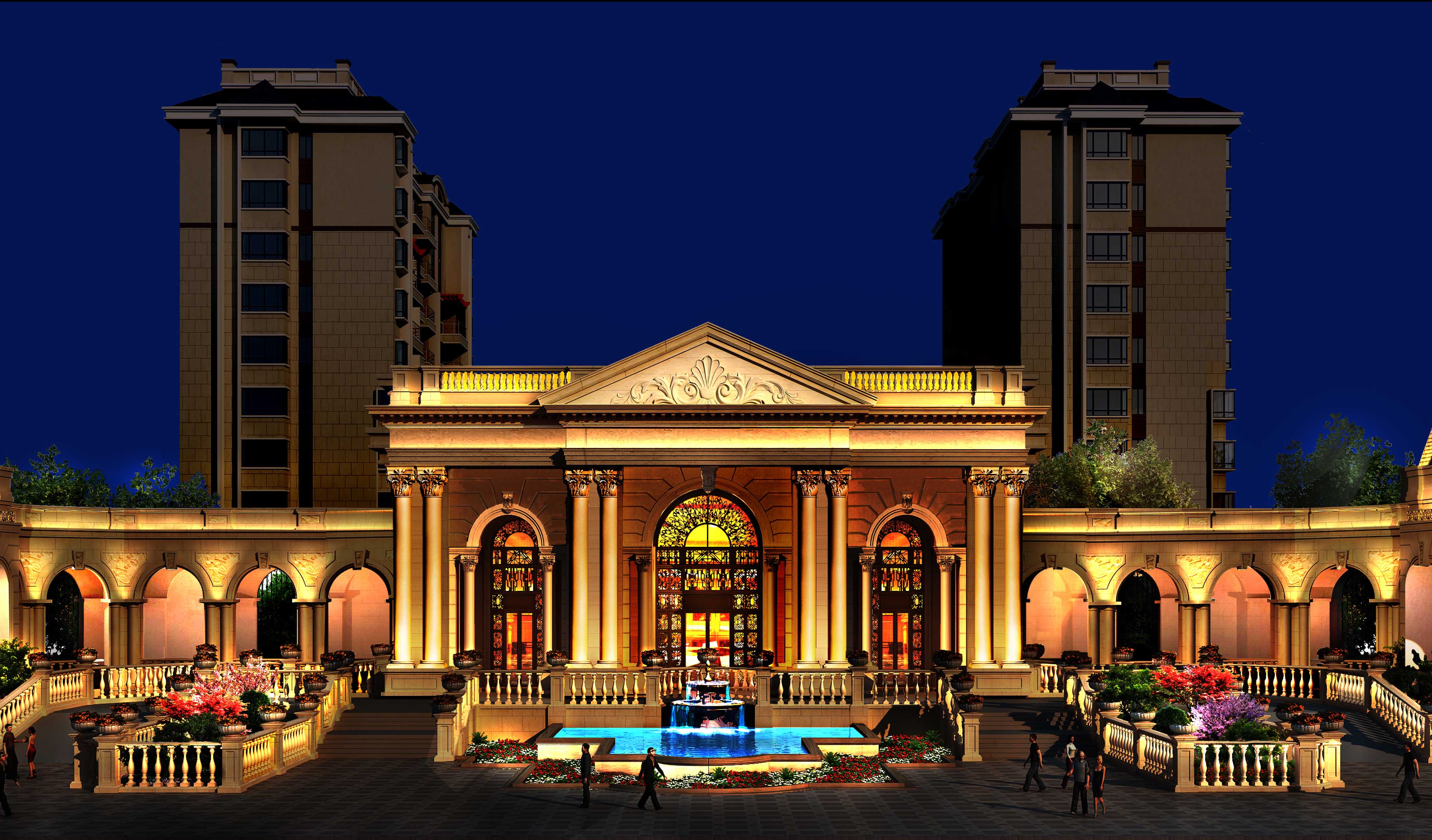 綠朗時光售樓部亮化工程